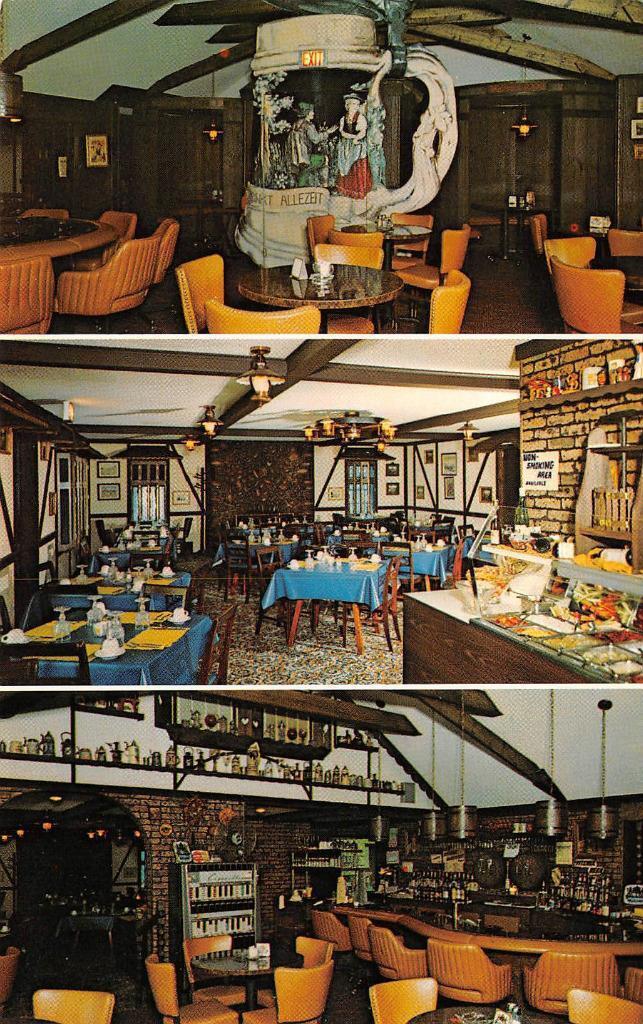 Alcona Brew Haus (Muehlbecks Bavarian Village) - Old Postcard Front (newer photo)